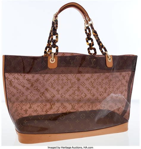 louis vuitton ambre cabas vinyl monogram bag tote